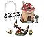 Juvale Mini Garden Gnome Fairy Village Statue Set, Whimsical Home Decor (7 Piece Set)