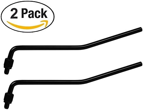 6mm / 0.24" Double Tremolo Arm Floyd Rose Guitar Whammy Bar Replacement for Electric Guitar Bridge, Black ( 2 Pack )