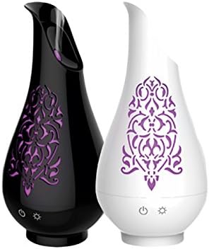 Ultrasonic Aroma Vase Diffuser with 7 Colorful LED Lights, Aromatherapy Essential Oil Diffuser, Cool Mist Humidifiers with Auto-Shut-Off, for Home, Yoga, Office, Spa, Bedroom, Baby Room
