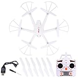 AW White 2.4G 6 Axis FPV WiFi Helicopter w/ Remote Control 4 Channels hexacopter For Aerial Photo Hobby