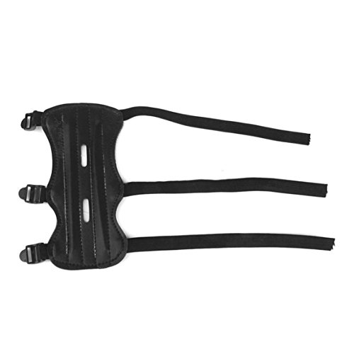 Smartlove1P Comfortable Camo Archery Bow Arm Guard Protective Forearm Safe Gear 3 Straps Armguard Bow Protective Tool