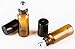 5ml Amber Glass Roll on Refillable Bottles Sample Vial with Metal Ball for Lab,Fragrance Essential Oil Blend,Aromatherapy,Perfume and Lip Balms,Facial Serum,Eye Serum-6 Pack- Perfect Size for Travel.