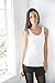 Yoga Tank Tops Organic Cotton Moon, Namaste & Evolution Yoga Top for Women, White, Smallthumb 1