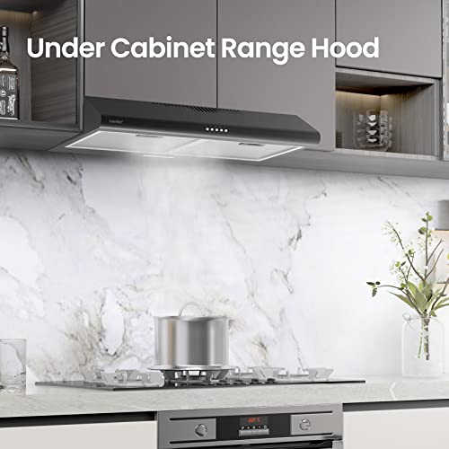 Comfee Range Hood 30 Inch Ducted Ductless Vent Hood Durable Stainless