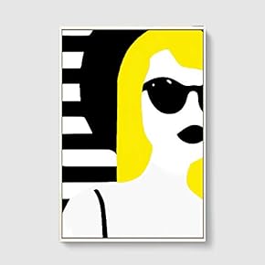 SIGNFORD Framed Canvas Home Artwork Decoration Lines Art...