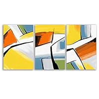 3 Piece Canvas Wall Art - Abstract Art - Canvas Prints Home Artwork Decoration for Living Room,Bedroom - 16