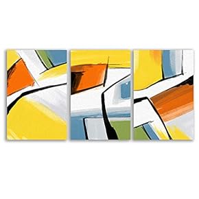 3 Piece Canvas Wall Art - Abstract Art - Canvas Prints Home Artwork Decoration for Living Room,Bedroom - 16"x24" x 3 Panels