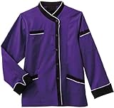 Five Star 18038 Women's LS Executive Chef Coat Purple Medium