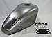 Scalloped Sportster Chopper Bobber Custom Build Gas Tank with Mounting KIT - Steel - 2.3 Gallon Capacity - Motorcycle Cafe Racer Fuel Cell Petrol