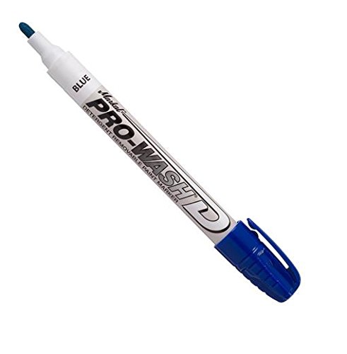 Markal Pro-Wash Detergent Removable Paint Marker with Real Paint, Blue (Pack of 12)