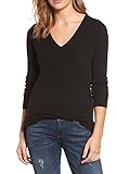 Viottis Women's V-neck Cashmere Blending Ribbed Knit Pullover Sweaters Jumpers