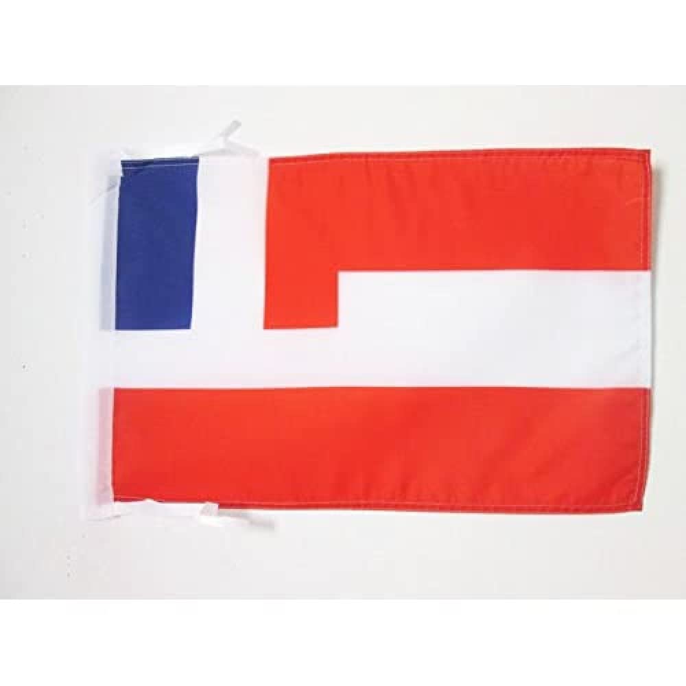 AZ FLAG - French Tahiti Flag - 18'' x 12'' - 100% Polyester Tahitian Small Banner with Two Cords - Fade Resistant - Vivid Colors - 18x12 in - 45x30 Cm — image 1