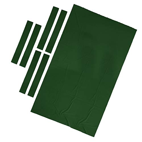Seafard Performance Pool Table Felt Billiard Cloth with 6 Cloth Strip for 9 Foot Table - Green - Thumbnail 6