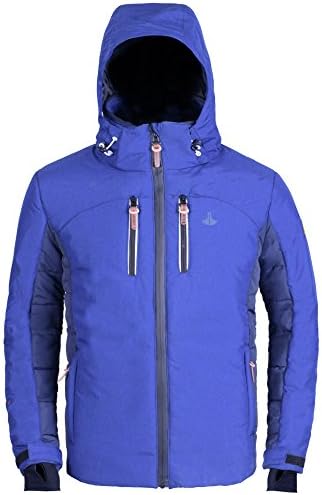 iKRR Men's Winter Fashion Sport Casual Design Outdoor Big and Tall Waterproof Lightweight Jacket Coat with Hoodie