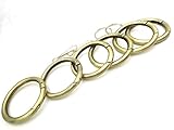 Inton 2' 38mm Gate O Ring Round Carabiner Snap Clip Trigger Spring Keyring Buckle (2