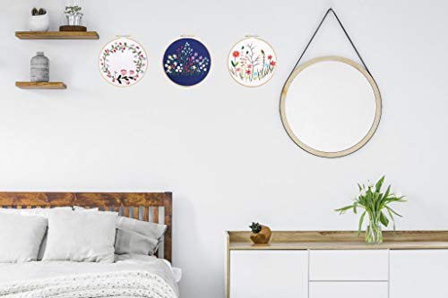 image for Louise Maelys 3 Pack Embroidery Kit for Beginner Stamped Pattern Cross