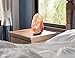 Natural Crystal Himalayan Salt Lamp with Genuine Neem Wood Base, Bulb and Dimmer Control - By Utopia Home