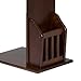 SEI Furniture Magazine Holding Wooden C-Table, Espresso