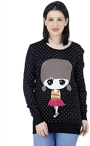 icable women's fashion stretchy round neck long sleeve pullovers sweaters top