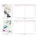 The Best Card Company - 10 Blank Note Cards for Women (4 x 5.12 Inch) - Assorted Fashion Greeting Cards for All Occasions - Catitude Shoes M3324