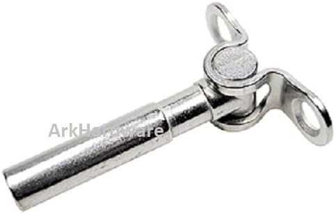 ArkHardware Deck Toggle End Hand Swage Stud Terminal For 1/8" Cable Railing Rigging Staircase Deck Dock Stainless Steel Type 316 Commercial Marine Grade