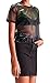 Farktop Women's Sexy Metallic Shimmer Mesh Tee Short Sleeve See Through Mesh Blouse Tops Tee Shirt,Black,Small