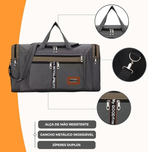 Bolsa De Mão Masculina Super Grande E Reforçada 70 * 26 * 33cm
