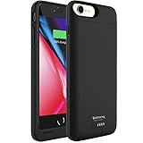 Alpatronix iPhone 8/7 Battery Case, 3200mAh Slim Portable Protective Extended Charger Cover with Qi Wireless Charging Compatible with iPhone 8 & iPhone 7 (4.7 inch) BX190 - (Black)