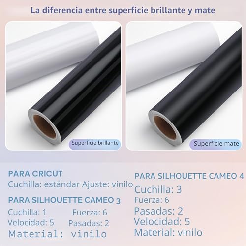 YAFLC Black Adhesive Vinyl, 30.5 x 400 cm Rolls of Permanent Vinyl, Self-Adhesive Film for Glass, Coffee Cups, Ceramics, DIY Gifts