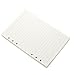 Ancicraft Refill Paper A5 5.7 X 8.25 Inches 6 Hole Lined Creamy White Paper for Loose Leaf Binder Notebook 100 Sheets / 200 Pages