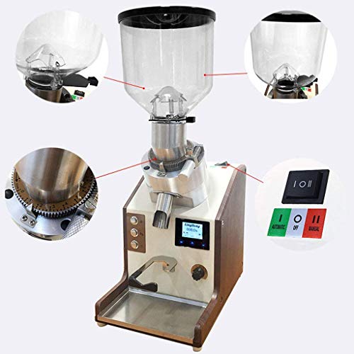 YAeele Elektrische Kaffeemühle Maschine mit Italien importierter Steintitanstahlschleifscheibe Kaffeebohnen… – Bild 5