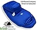 Hyke & Byke Snowmass 0°F Cold Weather Mummy Hiking & Backpacking Sleeping Bag - Duck Down 650 FP 4 Season Sleeping Bags for Adults - Ultralight with Compression Stuff Sack (Blue, Long)