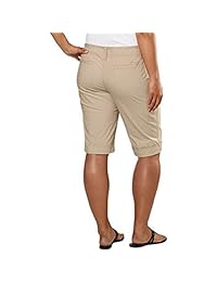 Bermudas DKNY Jeans Flat Front Bermudas para dama Coral