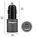 Meagoes USB Type C Car Charger Adapter with Type C and Standard USB A Outputs for Samsung Galaxy S8/S8+, Apple MacBook 12
