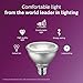Philips LED Indoor/Outdoor Classic Glass Dimmable PAR30S 40-Degree Spot Light Bulb: 850-Lumen, 3000-Kelvin, 10-Watt (75-Watt Equivalent), E26 Base, Bright White, 4-Pack
