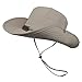 OMECHY Waterproof Outdoor Bucket Hat Summer UV Protection Sun Cap Boonie Fishing Camouflage Hat,Khaki