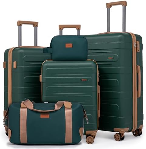 Amazon.com | Merax Luggage Sets, Hardshell Luggage Sets 3 Piece 20