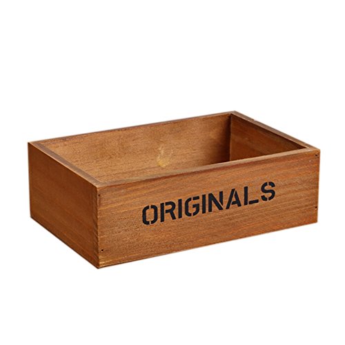 Hosaire Wooden Flower Pots Box Holder Modern Resin Succulent Planter Plant Container Box Plant Containers Nursery Plant Desktop Storage Box Style 1