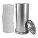 LDR 164 6466BN Freestanding Extra Toilet Paper Canister for Single Double and Extra Large Rolls Brushed Nickel Finish