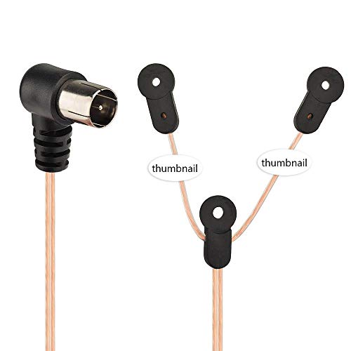 image for Superbat FM Antenna Dipole Antenna Indoor 75 Ohm with F Type Male Conn