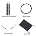 Goothdurs Adjustable High Speed strong Aluminum Jump Rope - 360 Degree Spin Professional Fitness Training with Anti-Wear Pipe