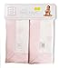 SwaddleDesigns Cotton Muslin Baby Lovies, Set of 2 Small Security Blankets, Pastel Pink Butterflies