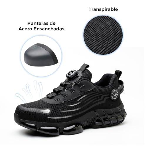 Safety Shoes for Men Women Sneakers Work Shoes Lightweight Comfortable Non-Slip with Steel Toe 36-46 EU