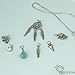 LUX ACCESSORIES Dreamcatcher Owl Elephant Spear Arrow Head Boho Tribal Leaf Crystal Floral Interchangeable Charm Pendant Necklace (7 Charms)