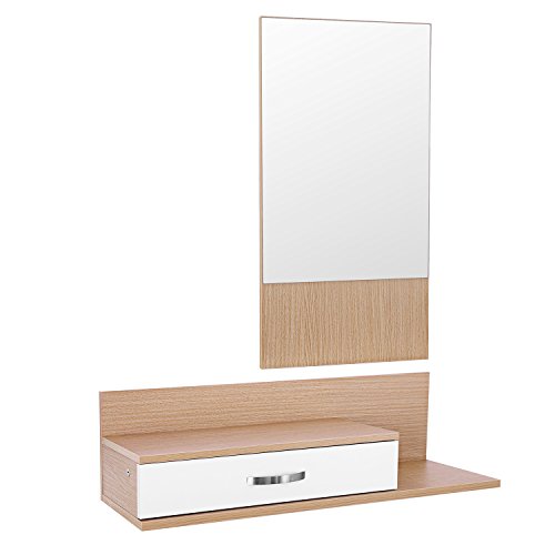 Buy SONGMICS minimalist allpurpose wall mirror with floating shelves