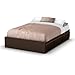 South Shore Storage Collection 54-Inch Full Mates Bed, Chocolate