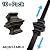 Modern Adjustable Knuckles for 1/2" Iron Balusters (10-Pack) with Set Screw Stair Railing Parts for Square Metal Scroll Basket Twist Knuckle Spindles (Real Satin Black NOT Matte)