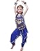 Astage Girls Oriental Belly Dance Sets All accessories Dark Blue L(Fits 9-11 Years)