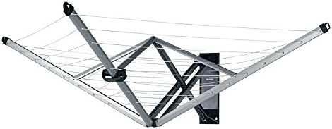 Brabantia Wallfix Wall-Mounted Rotary Dryer -78 ft, 375842