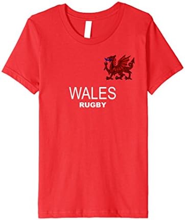 Kids Wales Rugby Jersey T-Shirt 6 Red
